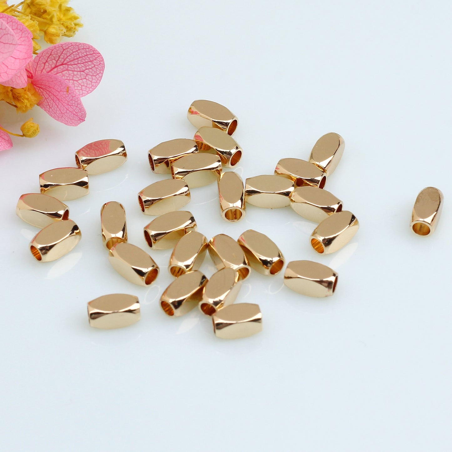 SPC19 Cuboid Spacer Beads for DIY Bracelet Necklace Accessories