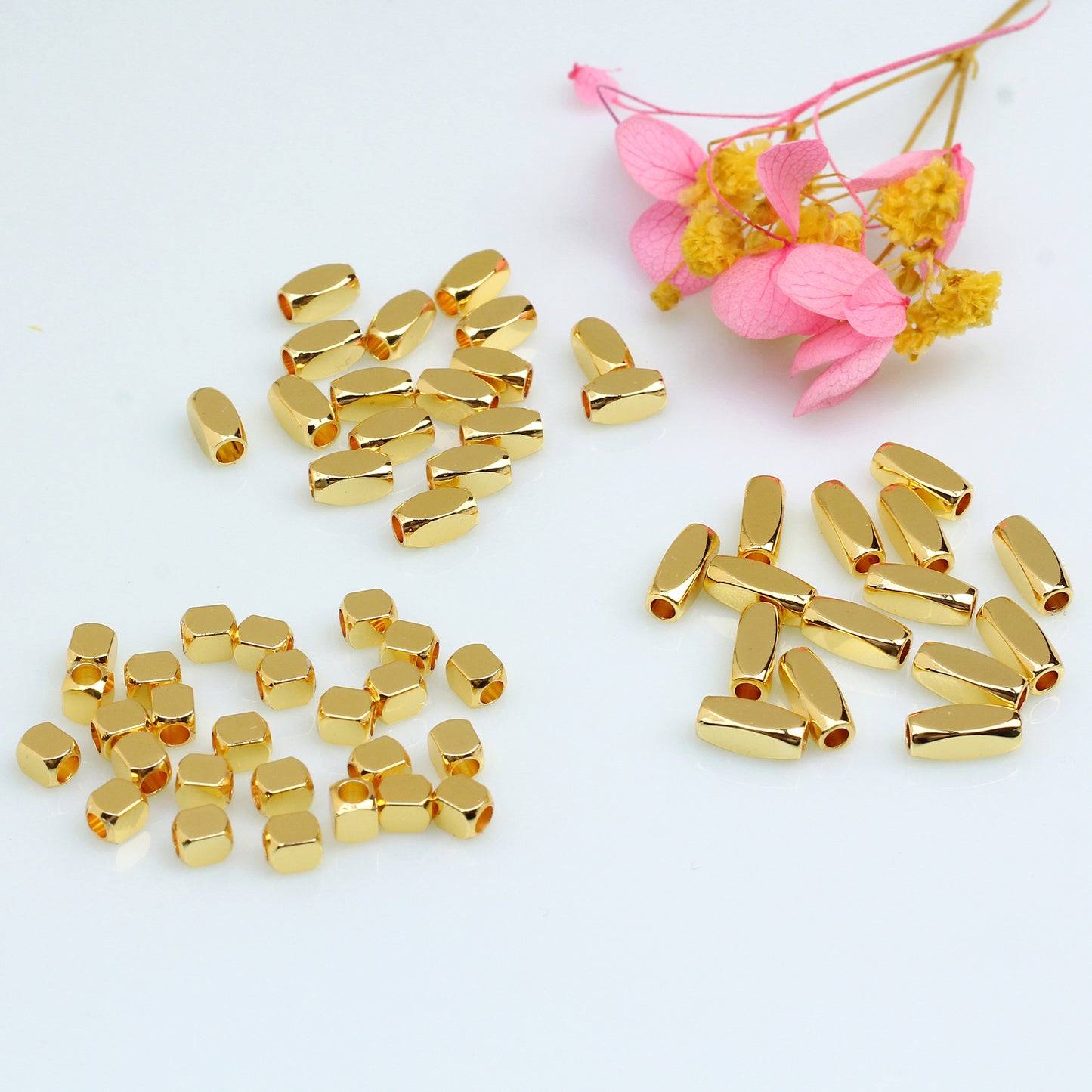 SPC19 Cuboid Spacer Beads for DIY Bracelet Necklace Accessories