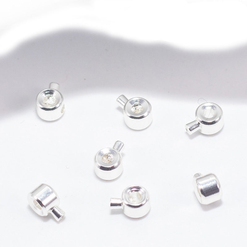CB05 Crimp Beads Stopper Beads Stainless Steel Beads for DIY Jewelry Bracelet and Necklaced Accesories