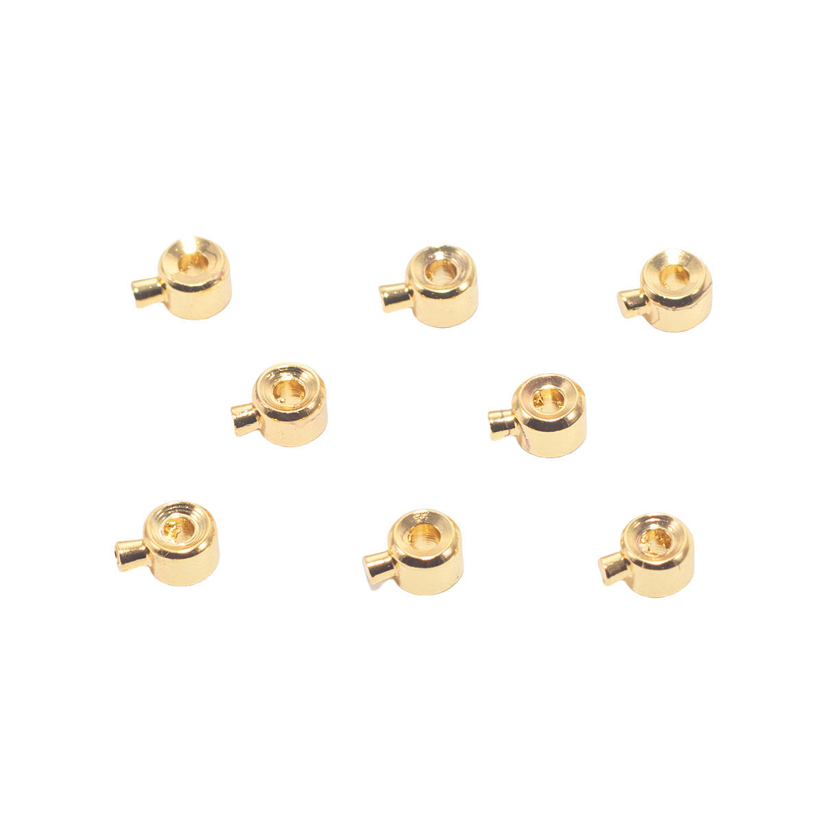 CB05 Crimp Beads Stopper Beads Stainless Steel Beads for DIY Jewelry Bracelet and Necklaced Accesories