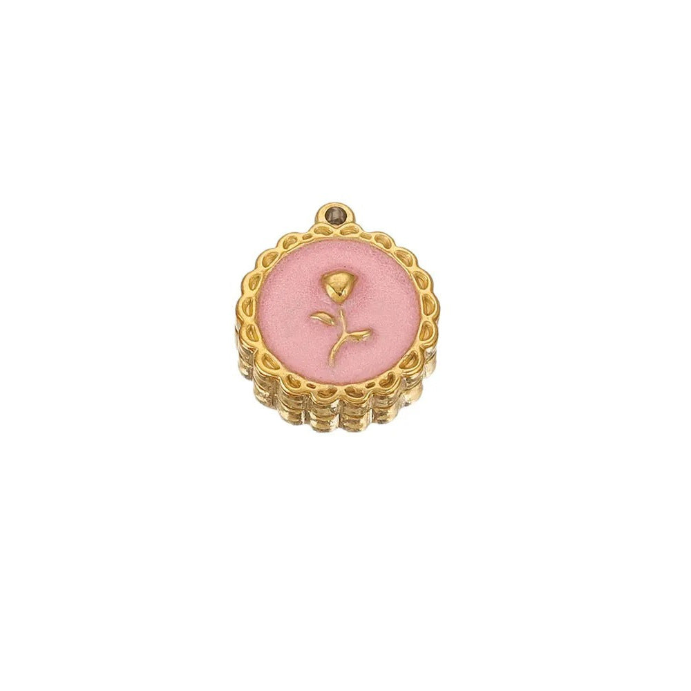 PD16 Flower Pendant Rose Pendant Tulips Pendant for DIY Jewelry Making