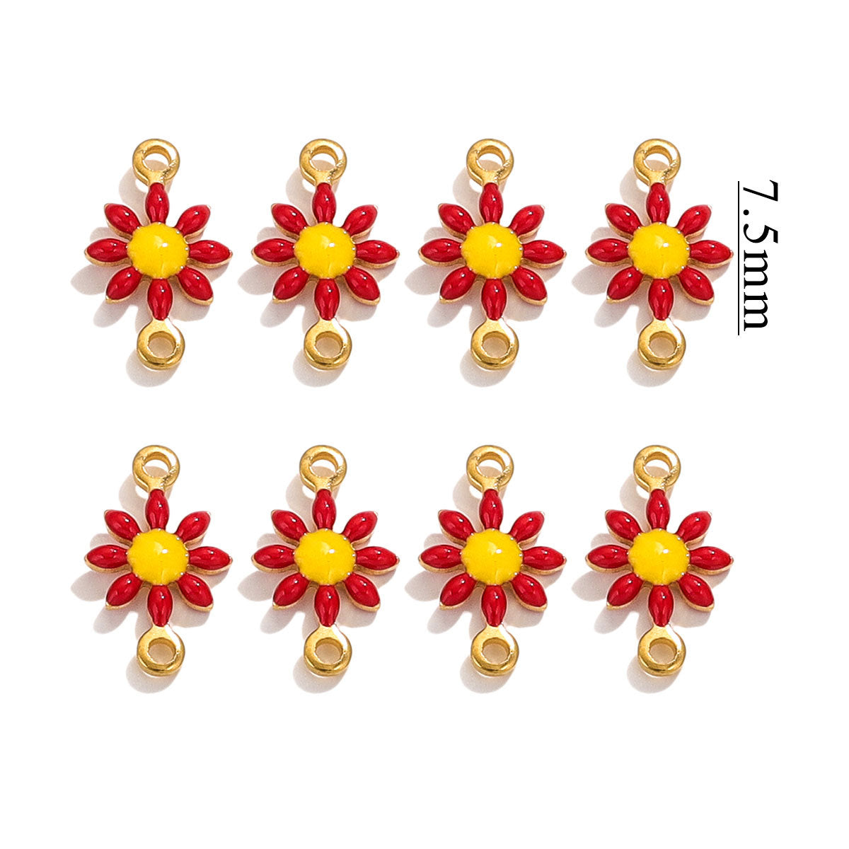 SPC77 Daisy Flower Pendent for Bracelet Necklace Making 20Pcs per Bag