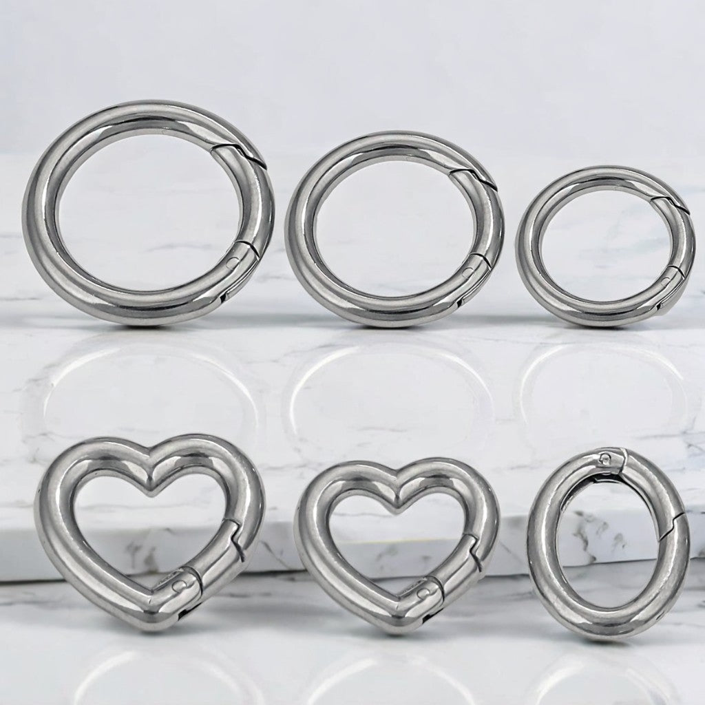 JR07 Key Ring Heart Shape Keychain Ring