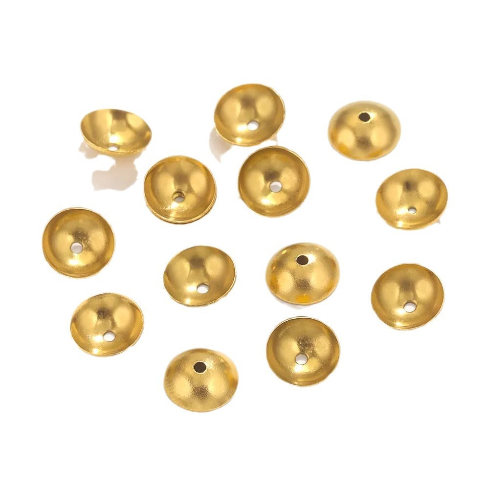 SPC42 Stainless Steel Spacers 4mm/5mm/6mm/8mm 18K Gold Plated White Gold Plated Spacers for DIY Jewelry Making
