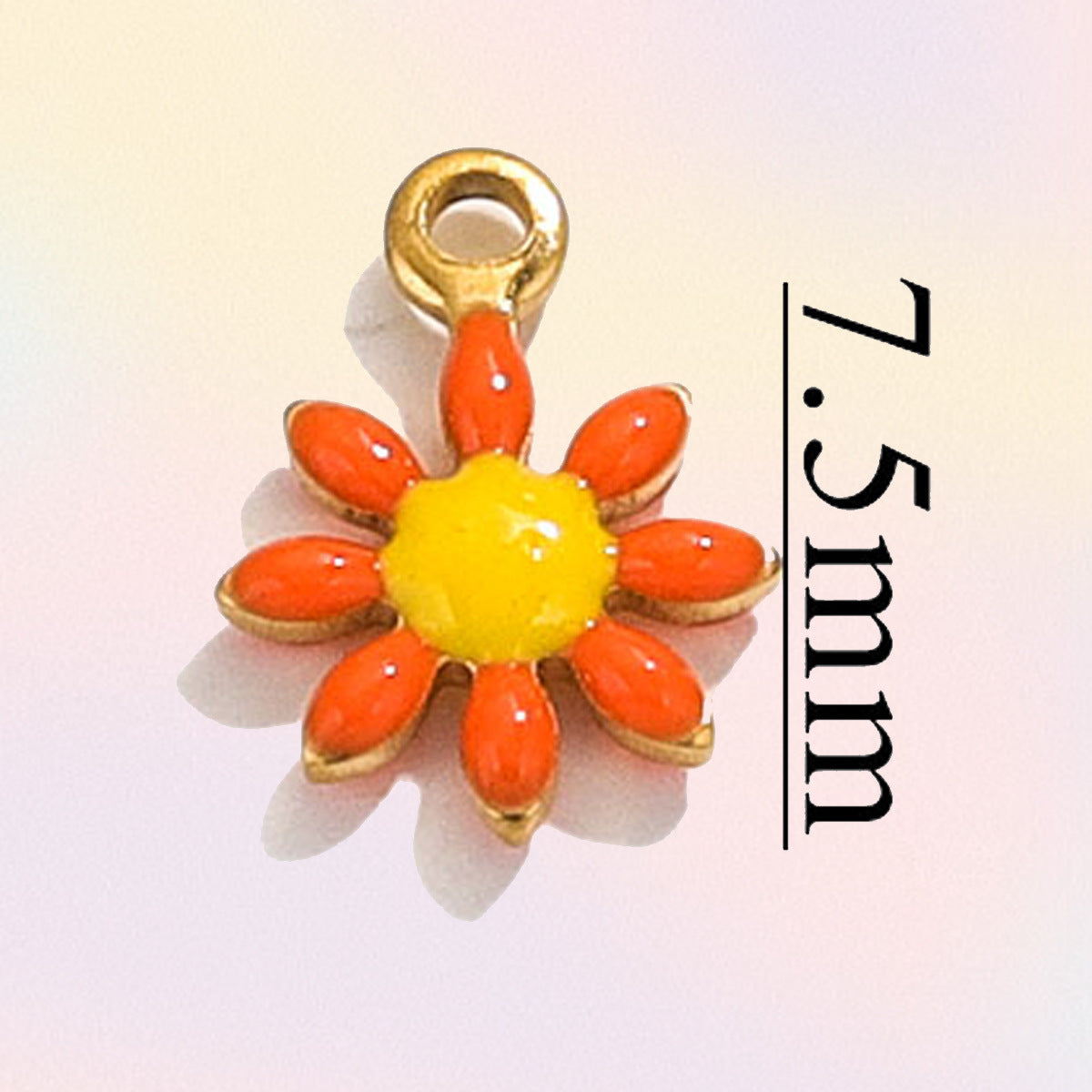 SPC77 Daisy Flower Pendent for Bracelet Necklace Making 20Pcs per Bag