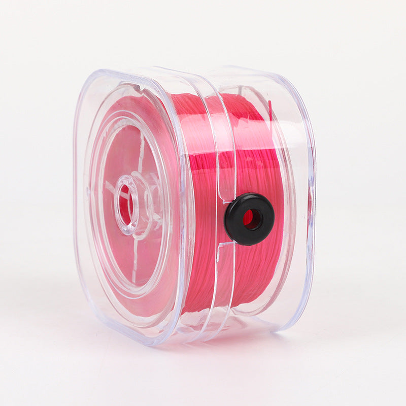 ST01 0.8mm 295ft/90m Flat Elastic String with Storing Case Stretch String for Beads Bracelet DIY Jewellery Making