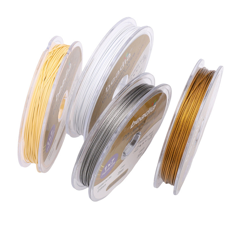 ST16 304Stainless Steel Nylon Coated Wire DIY Jewerly Wire Available of 0.3mm/0.38mm/0.5mm/0.6mm Size