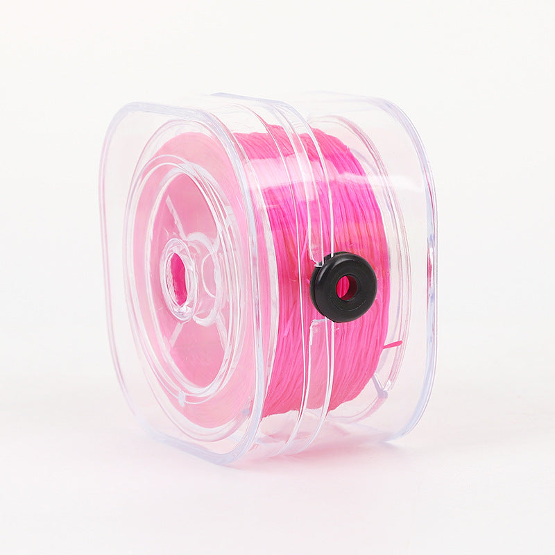 ST01 0.8mm 295ft/90m Flat Elastic String with Storing Case Stretch String for Beads Bracelet DIY Jewellery Making
