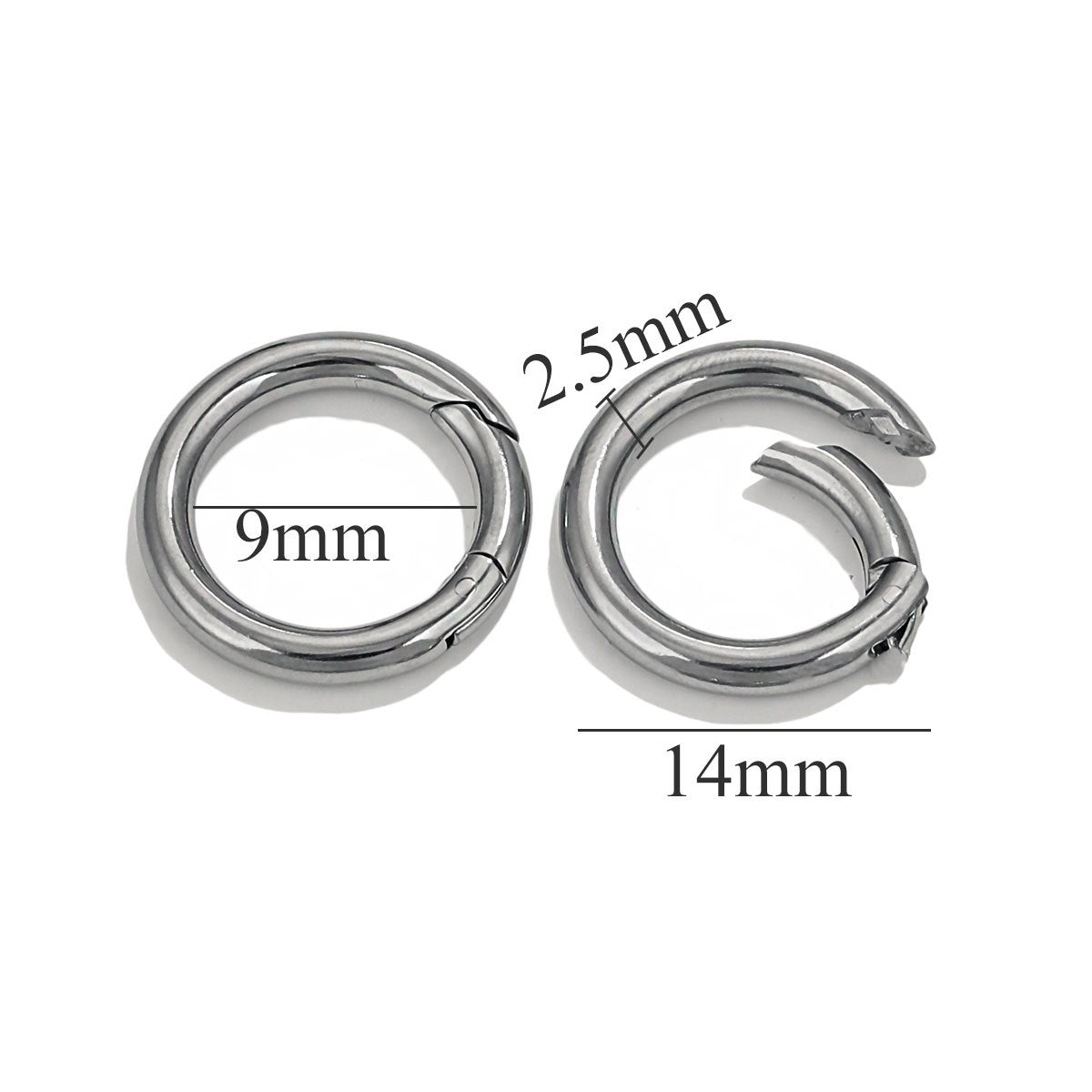 JR07 Key Ring Heart Shape Keychain Ring