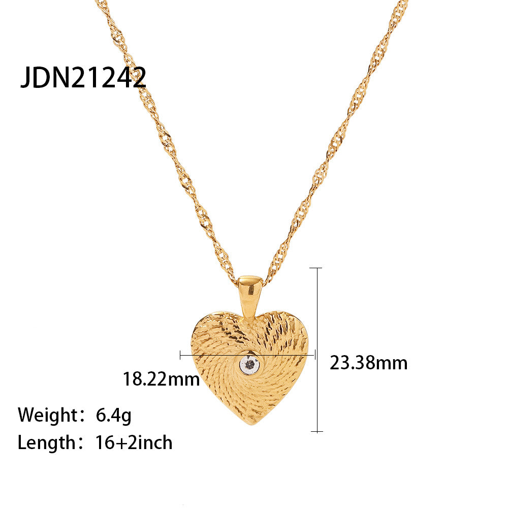 JDN2 Necklace Stainless Steel Women's Pendant Style Necklace no Tarnish