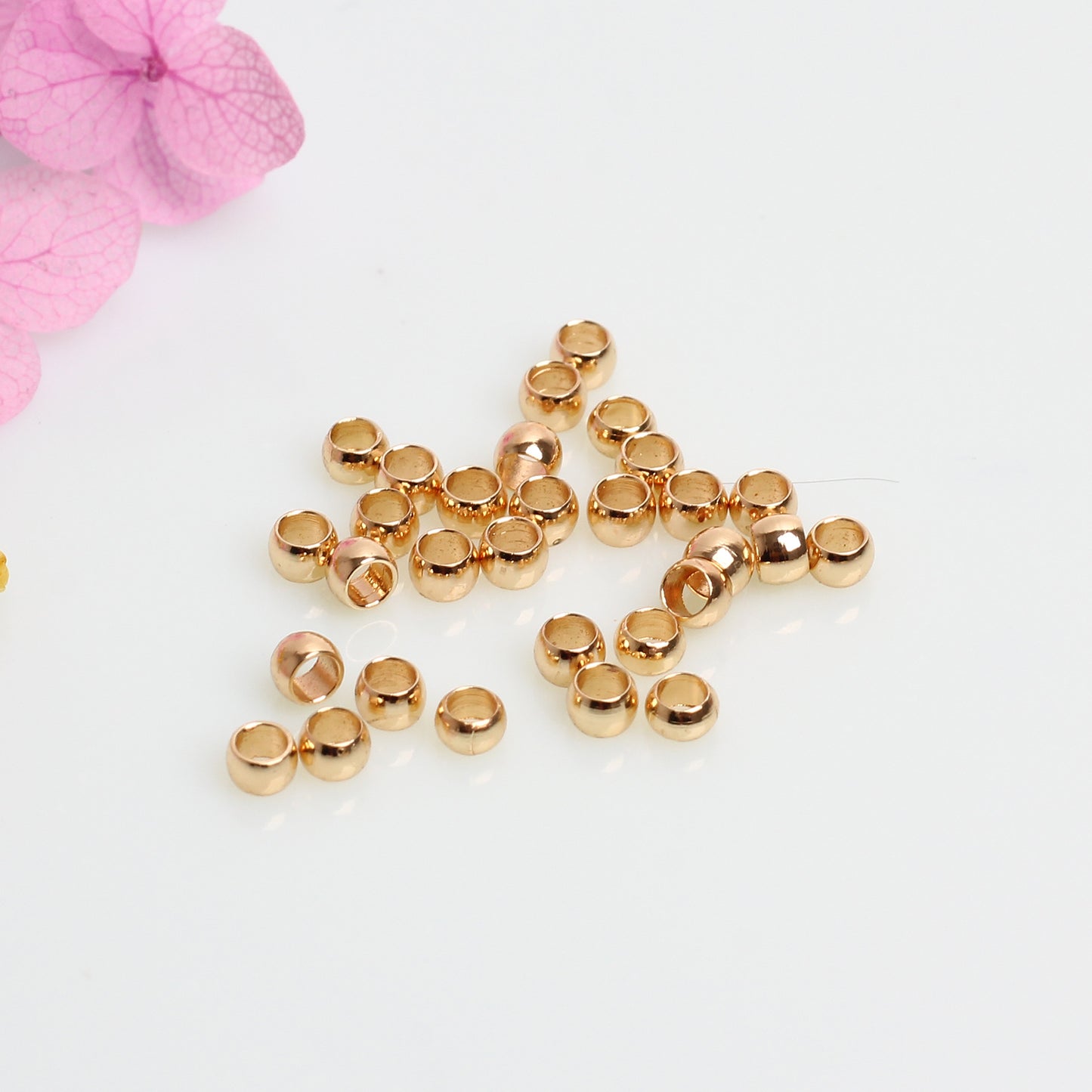 CB01 Crimp Beads Flatten Beads for Fixing Beads for DIY Jewelry Making Bracelet Necklace Making