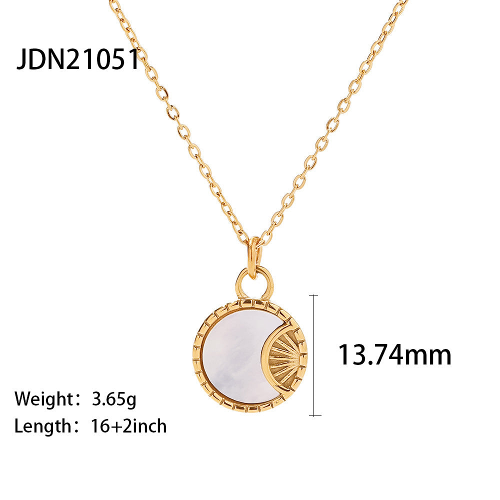JDN2 Necklace Stainless Steel Women's Pendant Style Necklace no Tarnish