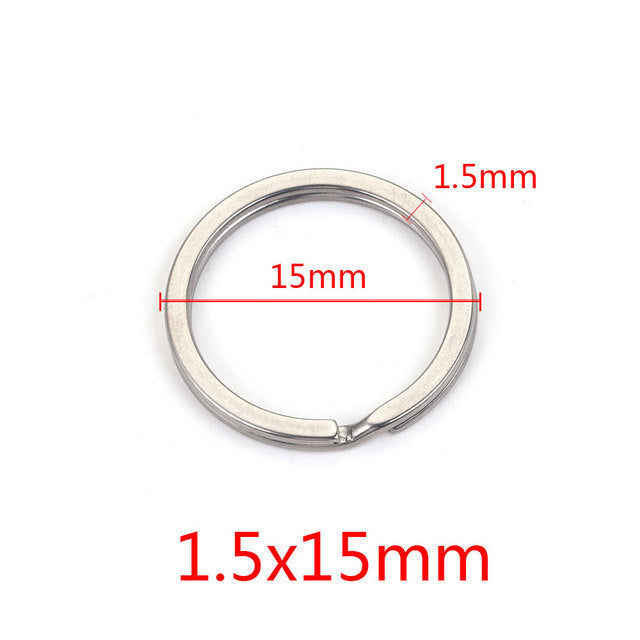 JR06 Key Ring Stainless Steel O ring Key Chain Ring for DIY Accessories