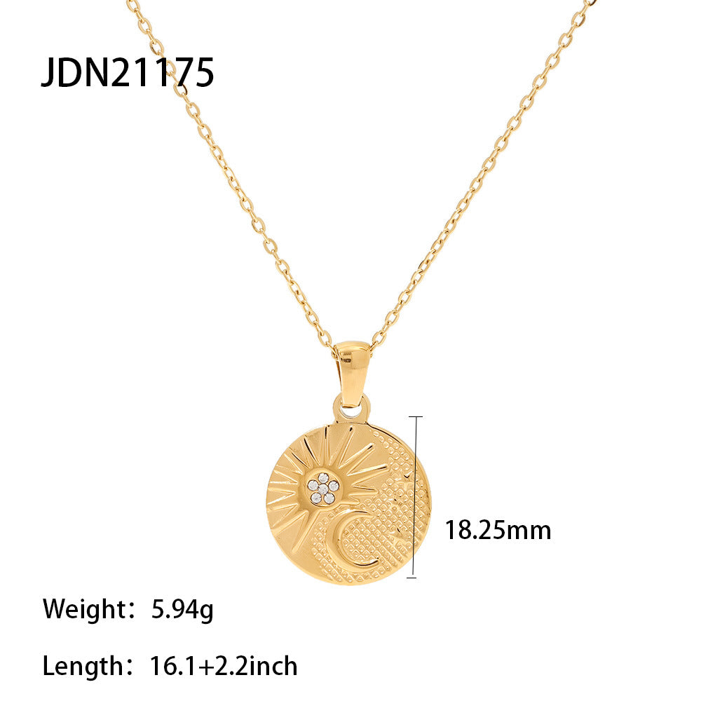 JDN2 Necklace Stainless Steel Women's Pendant Style Necklace no Tarnish