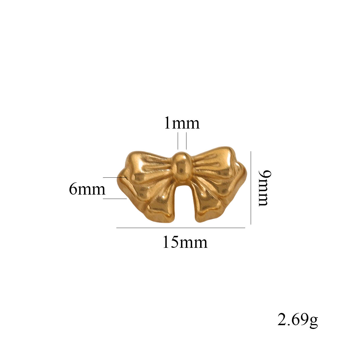 SPC40 Bow Tie Shape Charms Beads Spacers for Necklace Bracelet Jewelry DIY