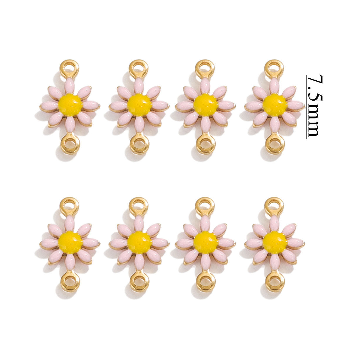 SPC77 Daisy Flower Pendent for Bracelet Necklace Making 20Pcs per Bag