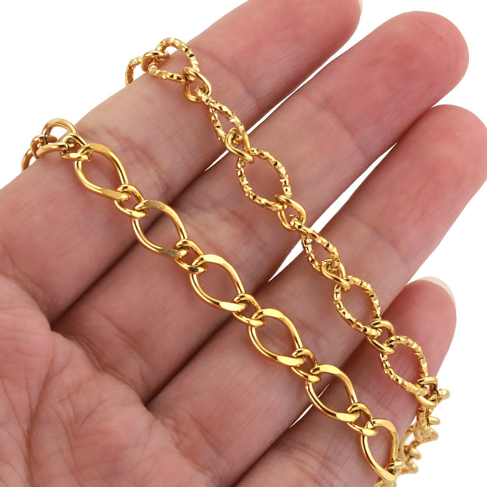 CH22 Stainless Steel Knot Chain Sold By Meter