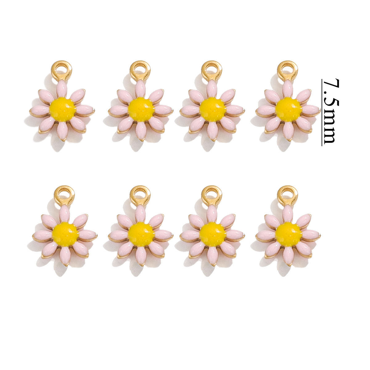 SPC77 Daisy Flower Pendent for Bracelet Necklace Making 20Pcs per Bag