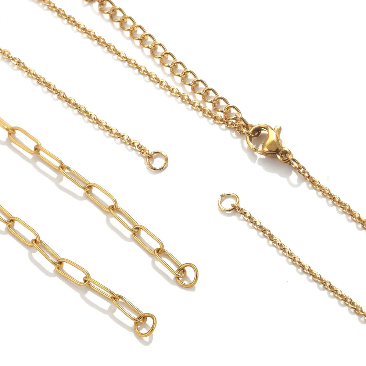 CH23 Stainless Steel Chain for Bracelet and Necklace no Pendant Chain only 5pcs/bag