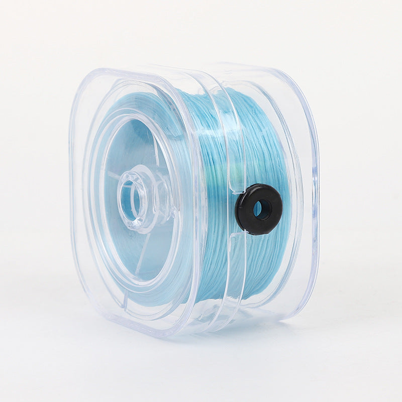 ST01 0.8mm 295ft/90m Flat Elastic String with Storing Case Stretch String for Beads Bracelet DIY Jewellery Making
