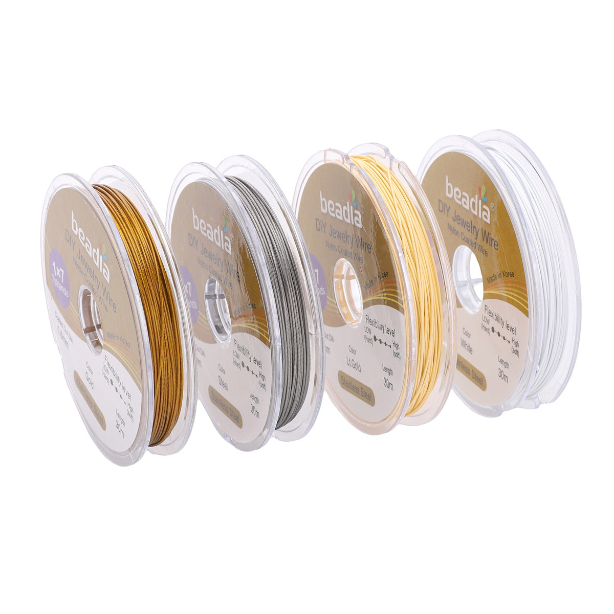 ST16 304Stainless Steel Nylon Coated Wire DIY Jewerly Wire Available of 0.3mm/0.38mm/0.5mm/0.6mm Size