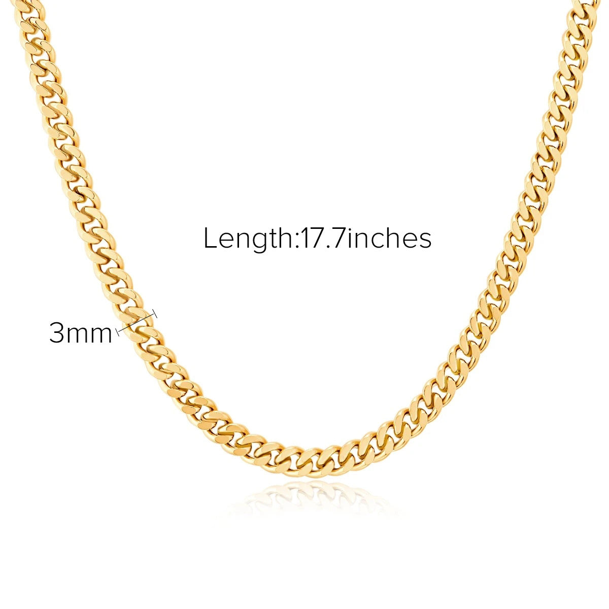 JDN20 Chain Necklace Snake Chain Paper Clip Chain Necklace for Women