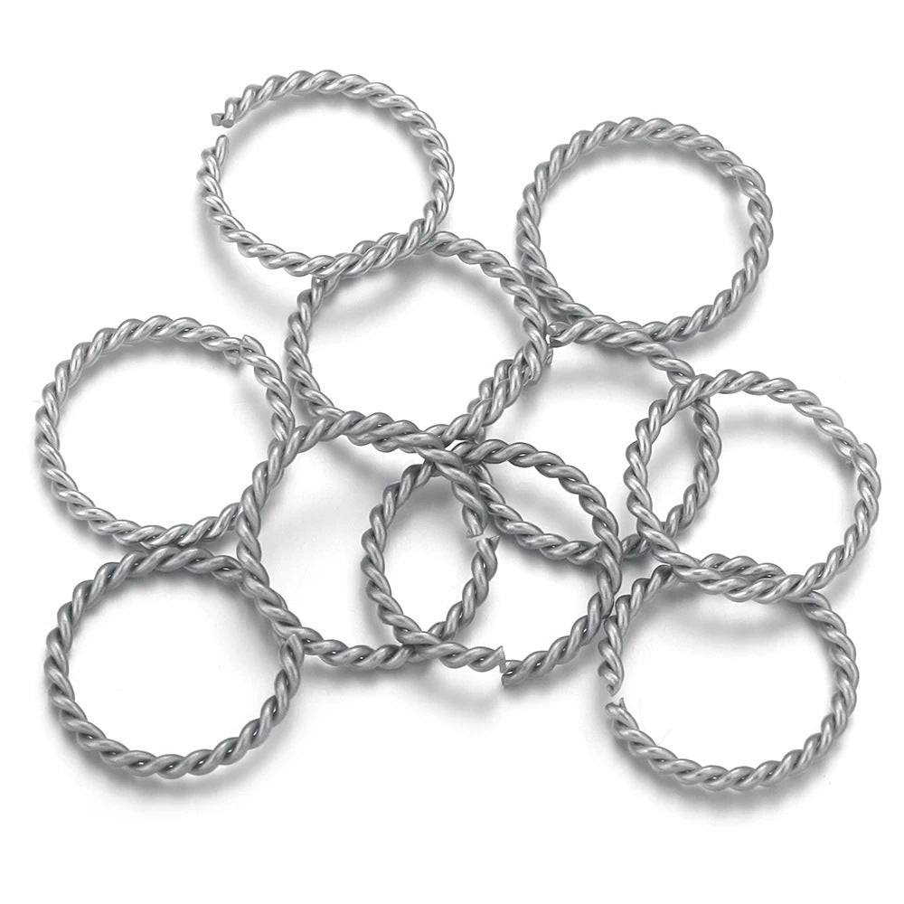 JR02 Jump Ring Open Twist Jump Ring for Jewellery DIY Bracelet Necklace Open Jump Ring for DIY