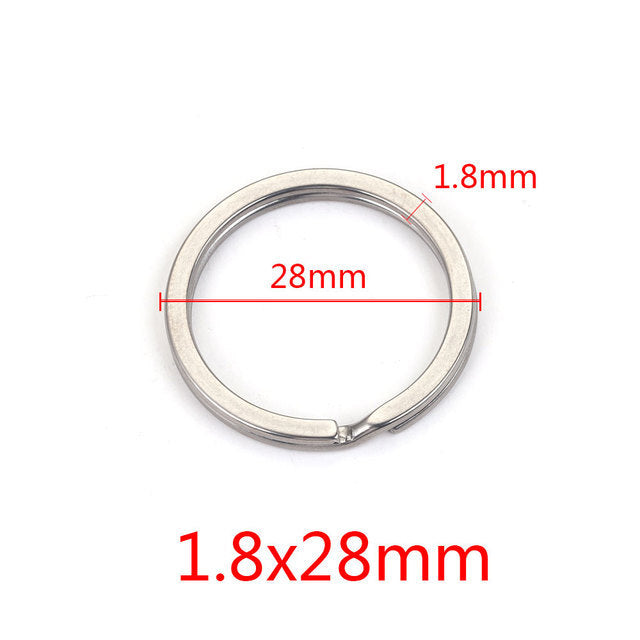 JR06 Key Ring Stainless Steel O ring Key Chain Ring for DIY Accessories