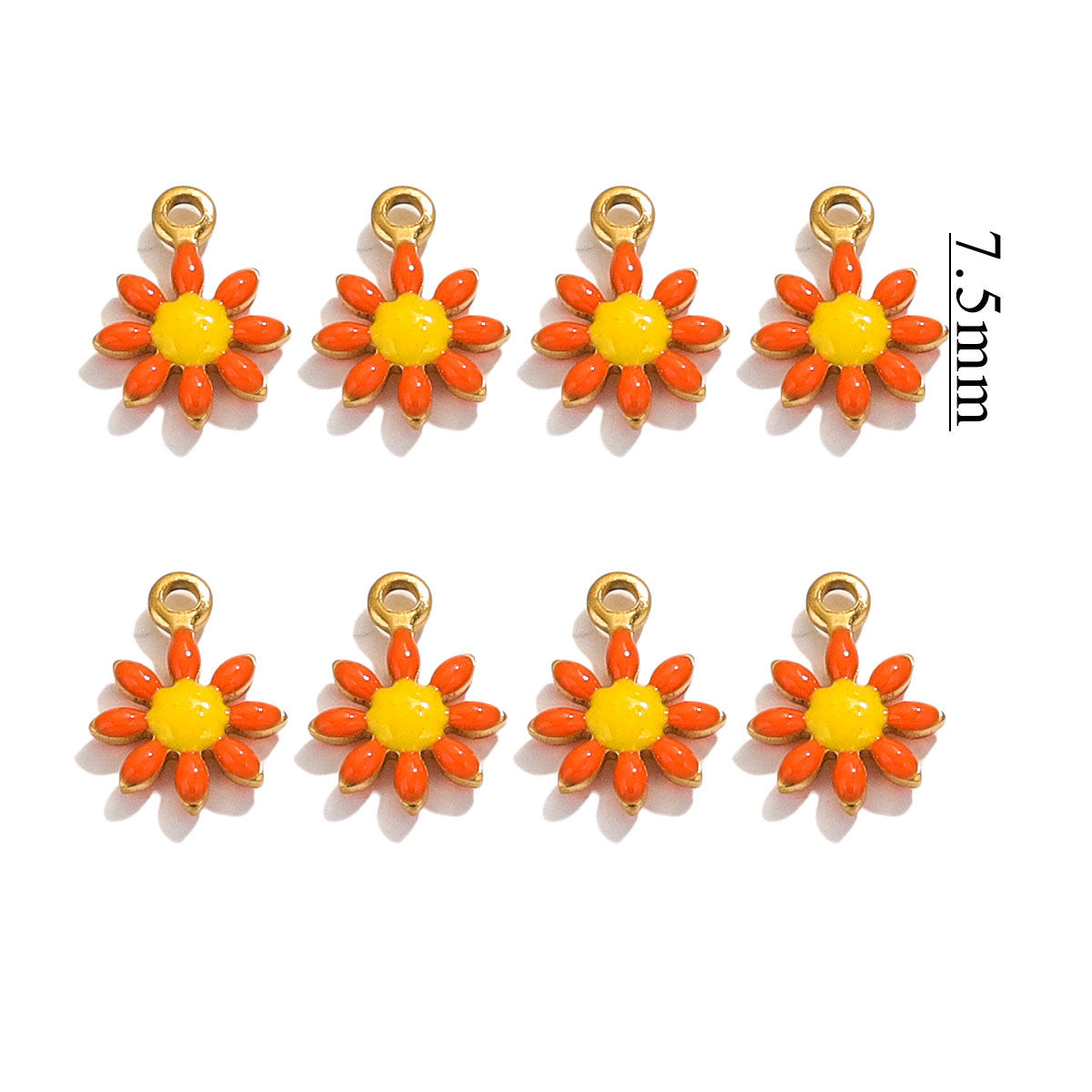 SPC77 Daisy Flower Pendent for Bracelet Necklace Making 20Pcs per Bag