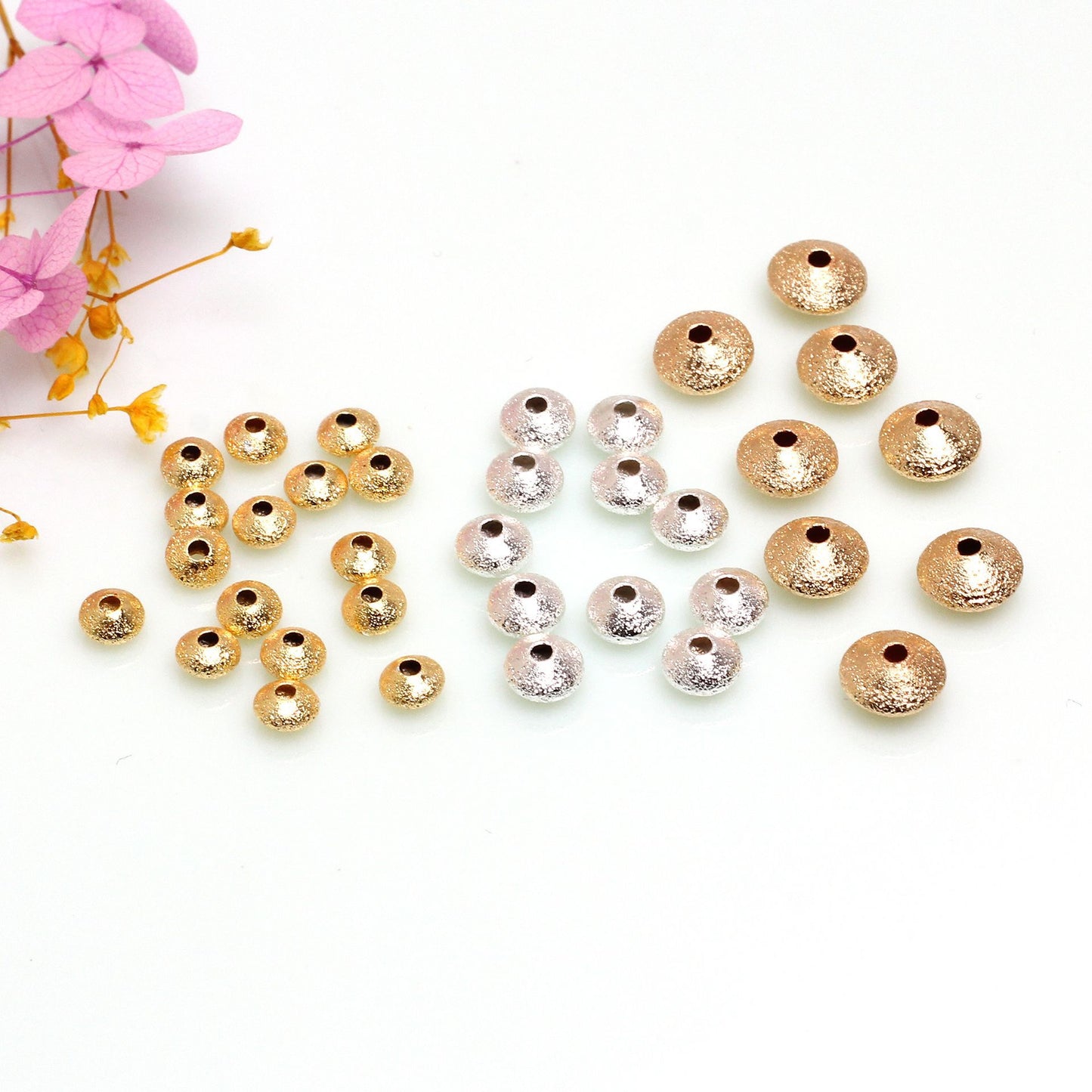 SPC53 Abacus Shape Matt Polish Spacer Beads