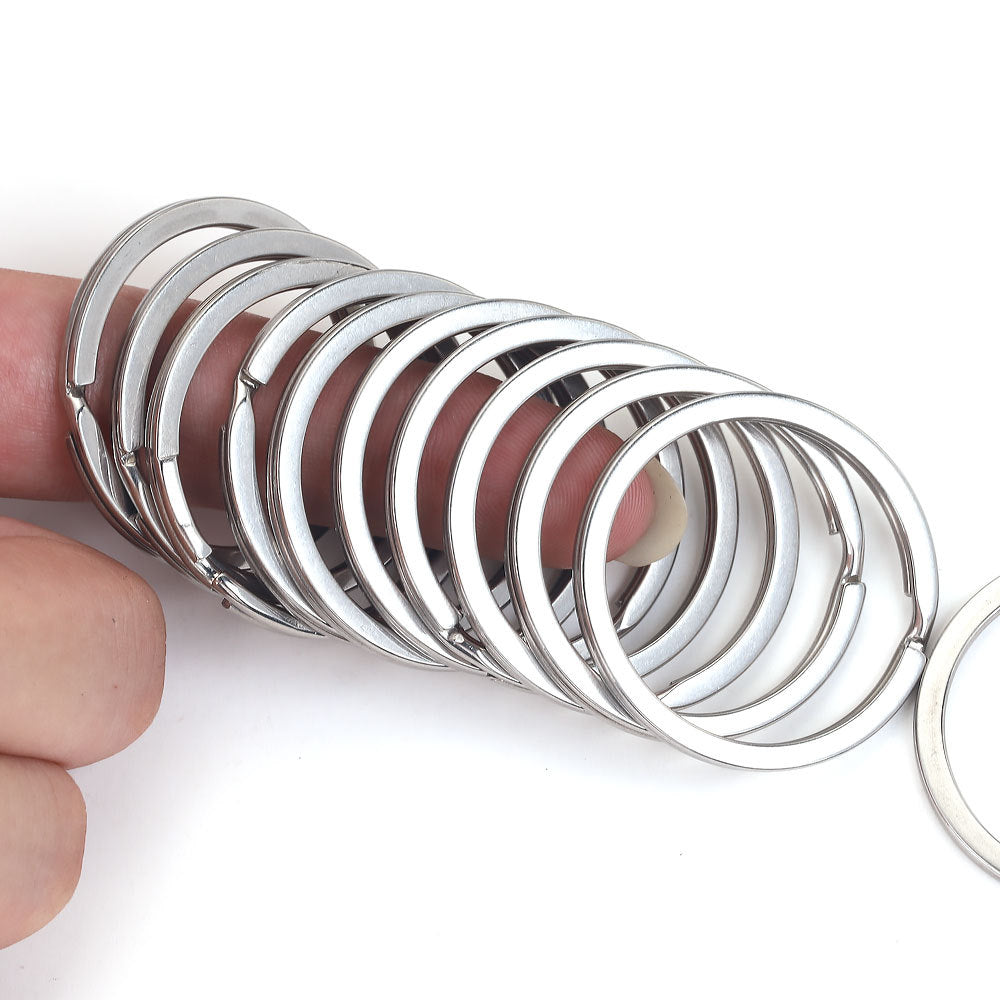 JR06 Key Ring Stainless Steel O ring Key Chain Ring for DIY Accessories