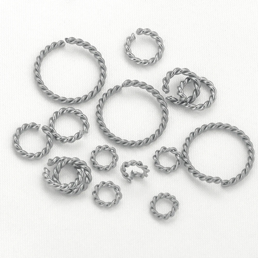JR02 Jump Ring Open Twist Jump Ring for Jewellery DIY Bracelet Necklace Open Jump Ring for DIY