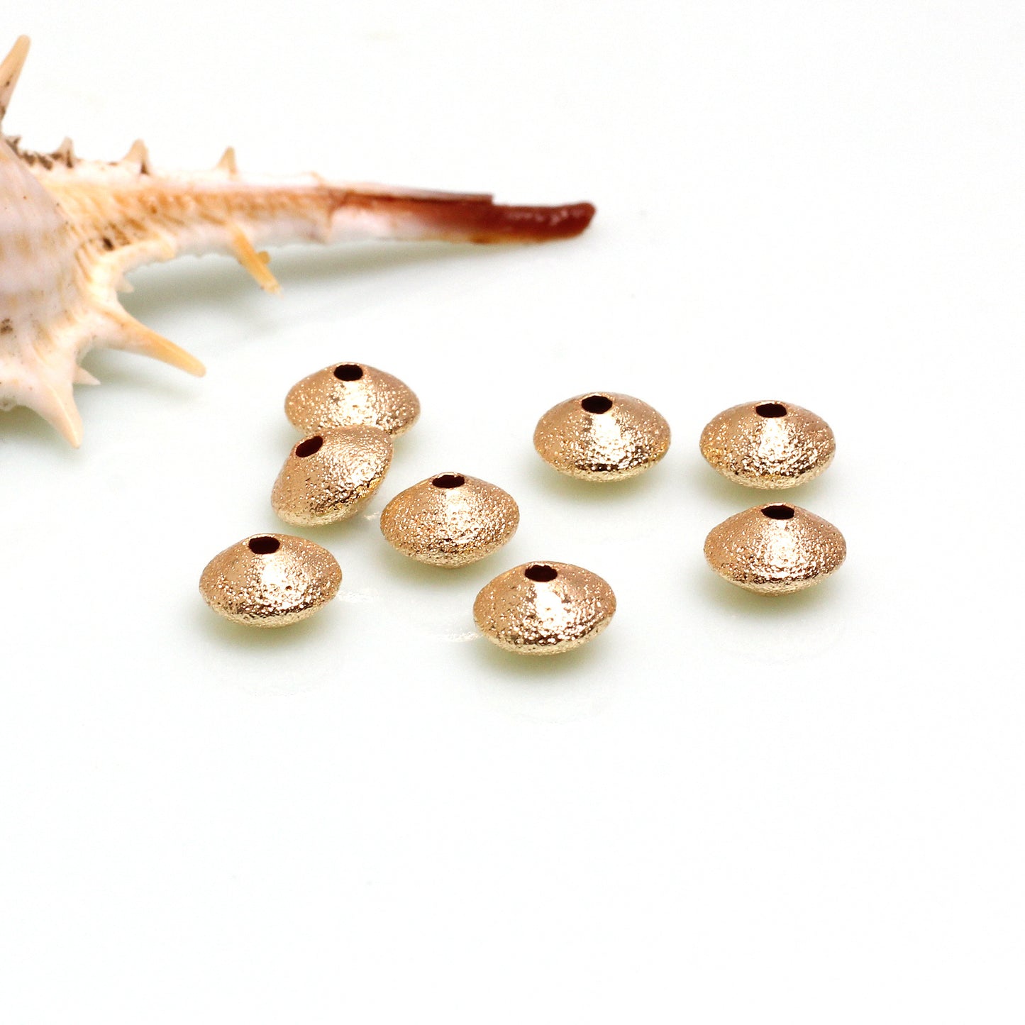 SPC53 Abacus Shape Matt Polish Spacer Beads