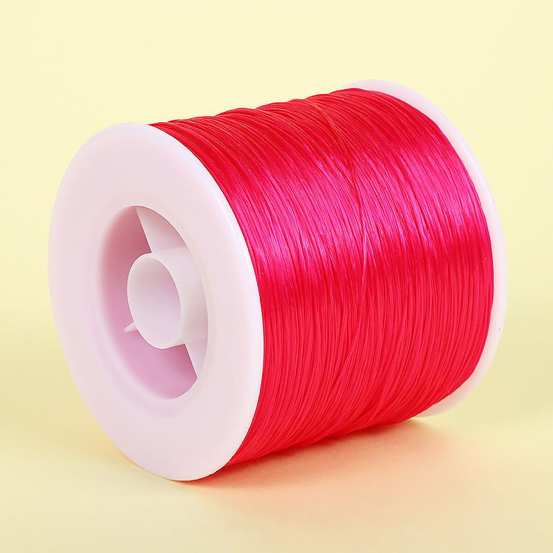 ST03 0.8mm 546yd/500m/roll Flat Elastic String Stretch String for DIY Jewelry Making