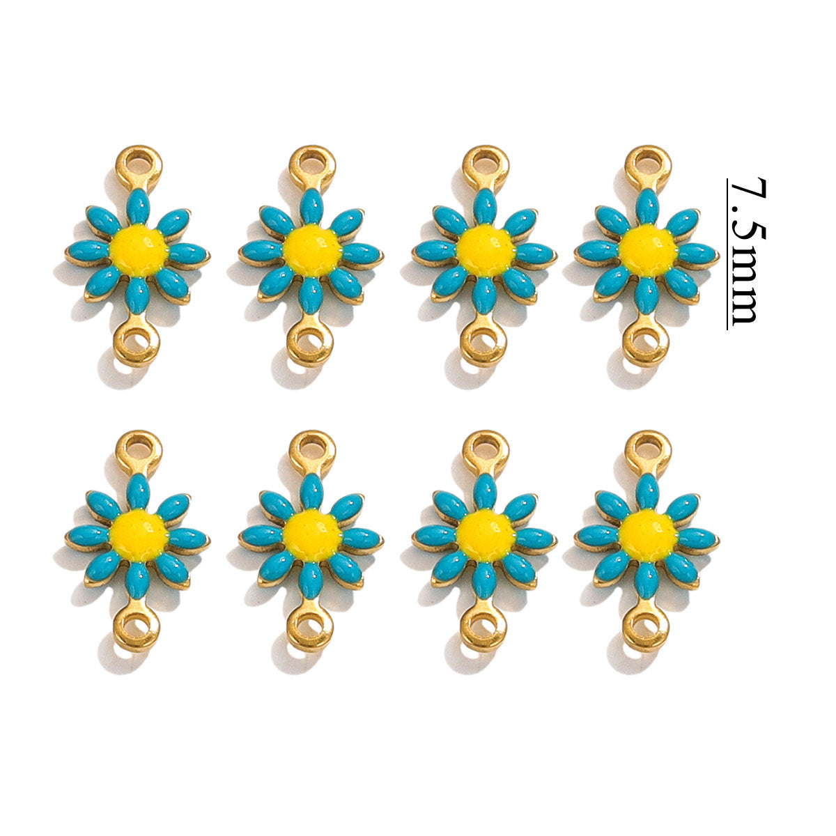 SPC77 Daisy Flower Pendent for Bracelet Necklace Making 20Pcs per Bag