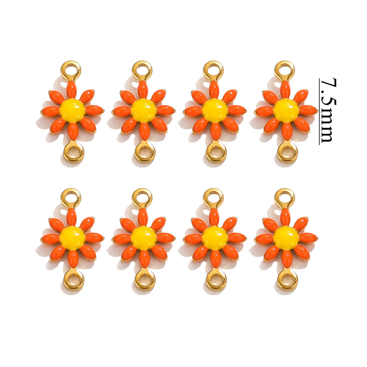 SPC77 Daisy Flower Pendent for Bracelet Necklace Making 20Pcs per Bag