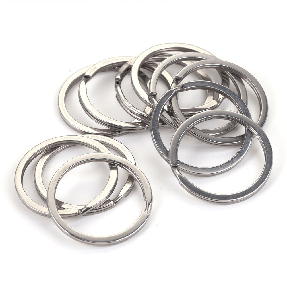 JR06 Key Ring Stainless Steel O ring Key Chain Ring for DIY Accessories