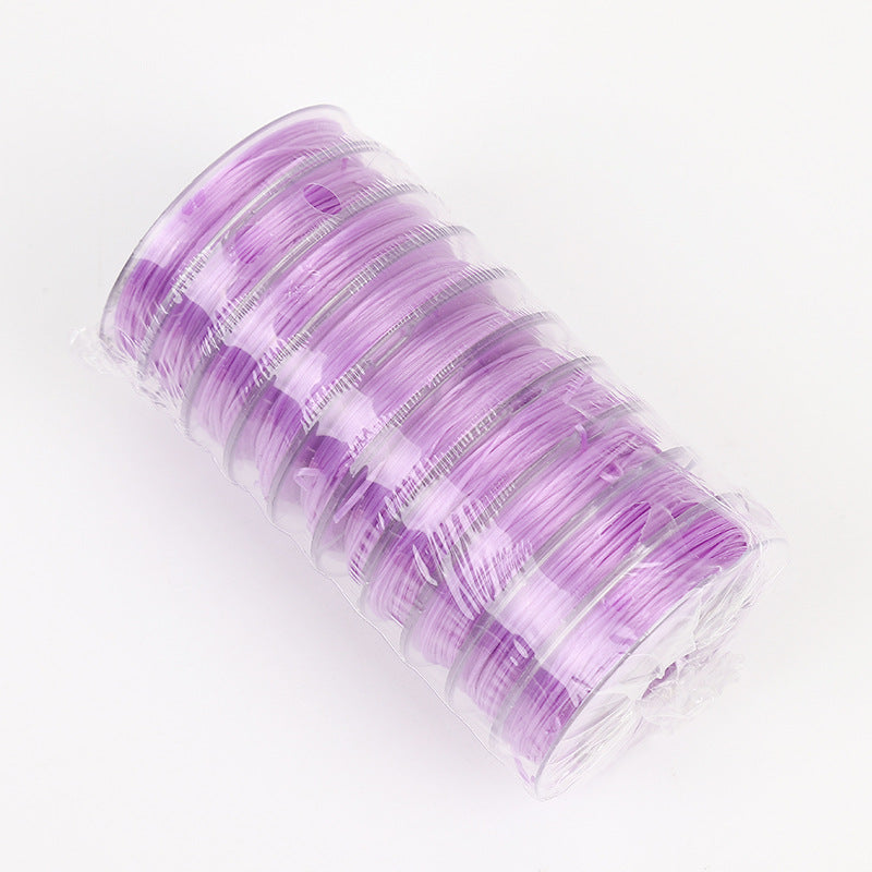 ST05 0.7mm 32ft/10m/roll 10 Roll/pack Flat Elastic String Stretch String for DIY Bracelet Jewelry Making