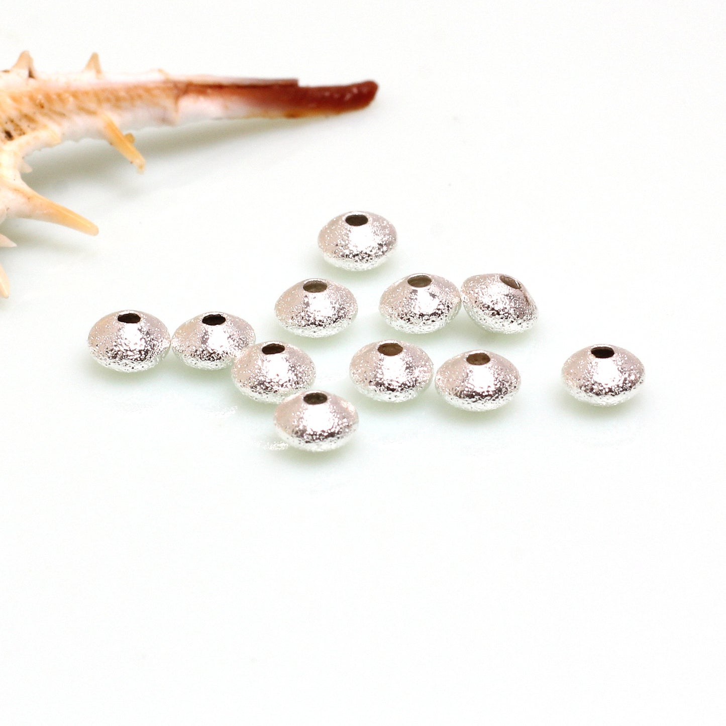 SPC53 Abacus Shape Matt Polish Spacer Beads
