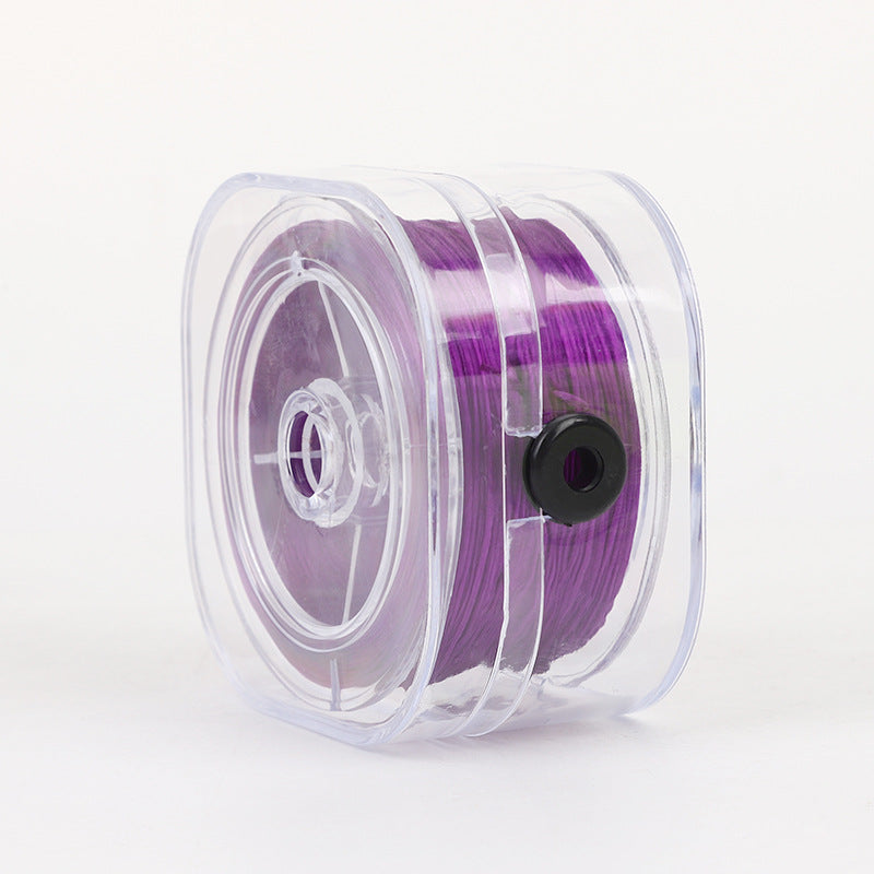 ST01 0.8mm 295ft/90m Flat Elastic String with Storing Case Stretch String for Beads Bracelet DIY Jewellery Making