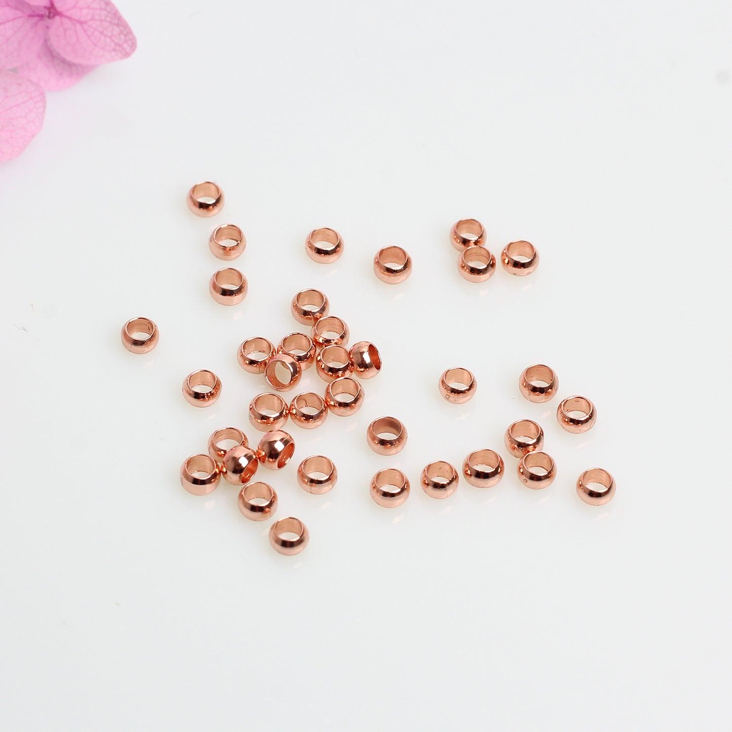 CB01 Crimp Beads Flatten Beads for Fixing Beads for DIY Jewelry Making Bracelet Necklace Making