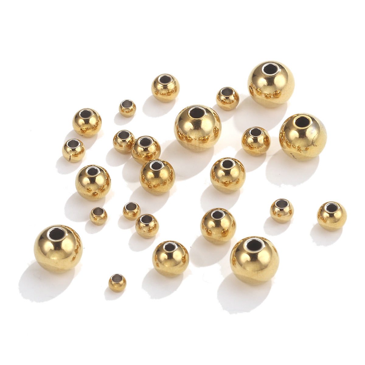 SPC59 Stainless Steel Black Color Spacer Beads DIY Accessories