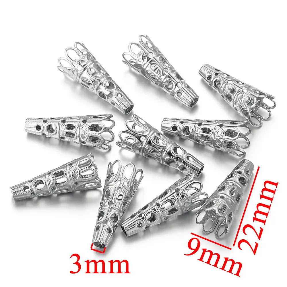 SPC73 Stainless Steel Flower Tower Spacers for DIY Jewelry Making