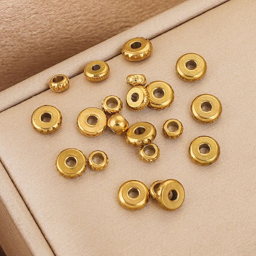 SPC51 Abacus Charm Beads Spacers Metal Spacers for DIY Bracelet Necklace Jewelry Making