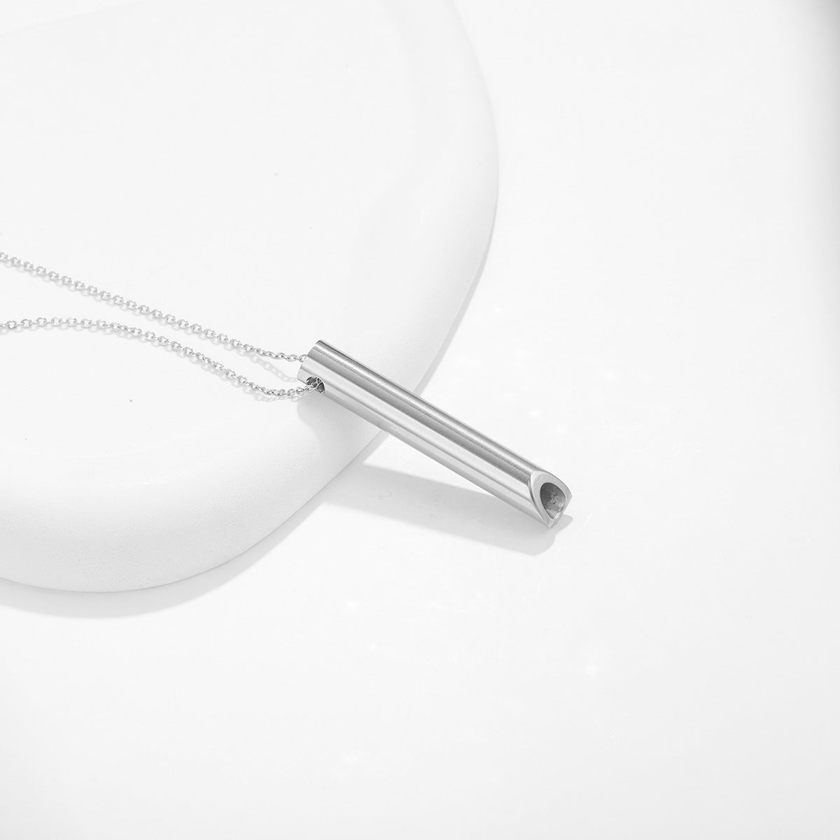 NE99 Whistles Necklace for Meditation Stainless Steel 4 Colors Necklace Unisex