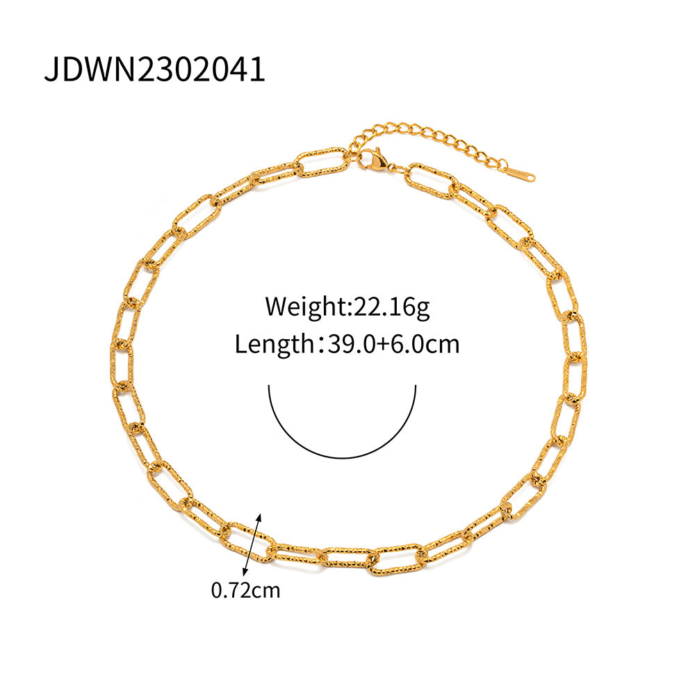 JDWN2302041 Chain Necklace Chain Bracelet Stainless Steel Chain Necklace for Women