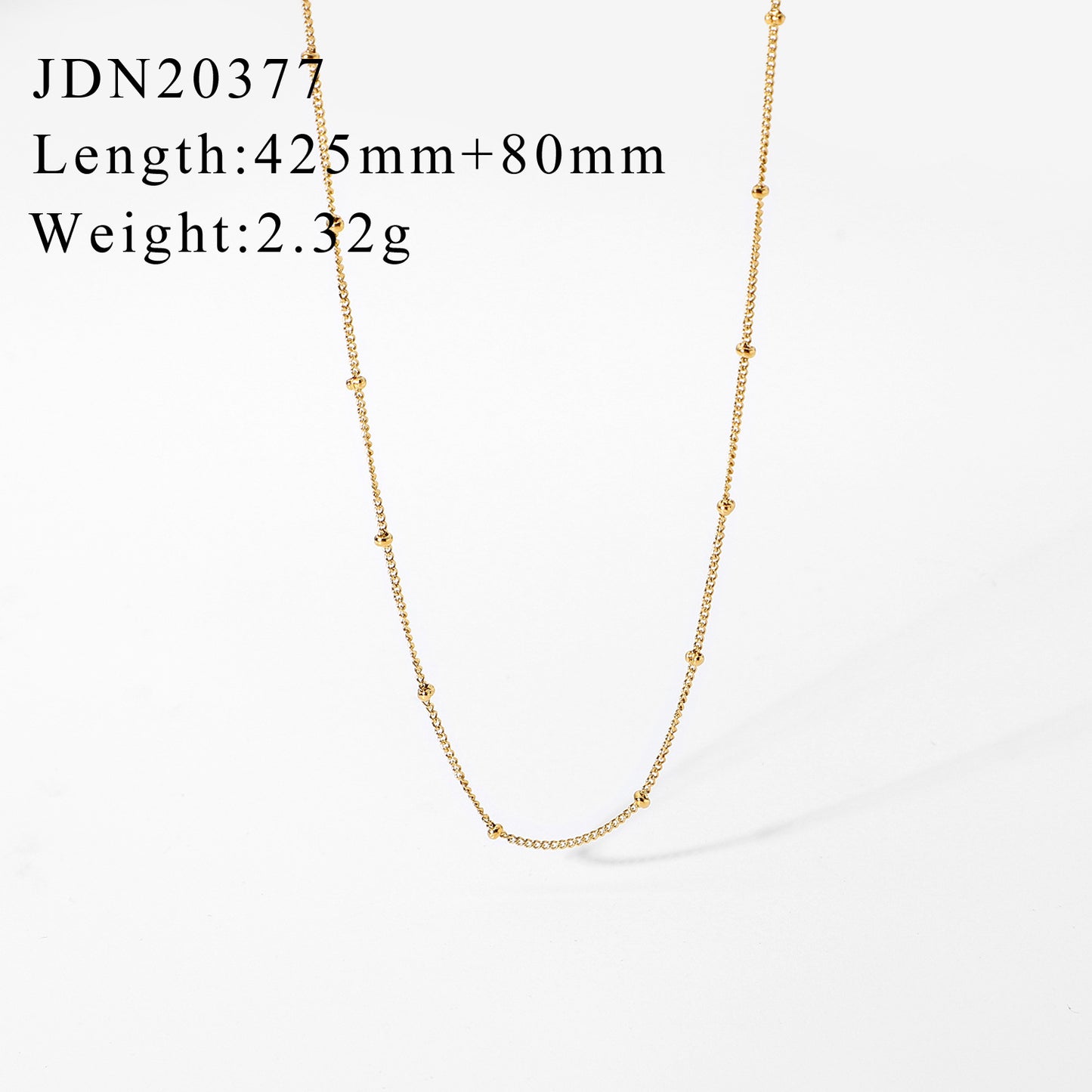 JDN20 Chain Necklace Snake Chain Paper Clip Chain Necklace for Women