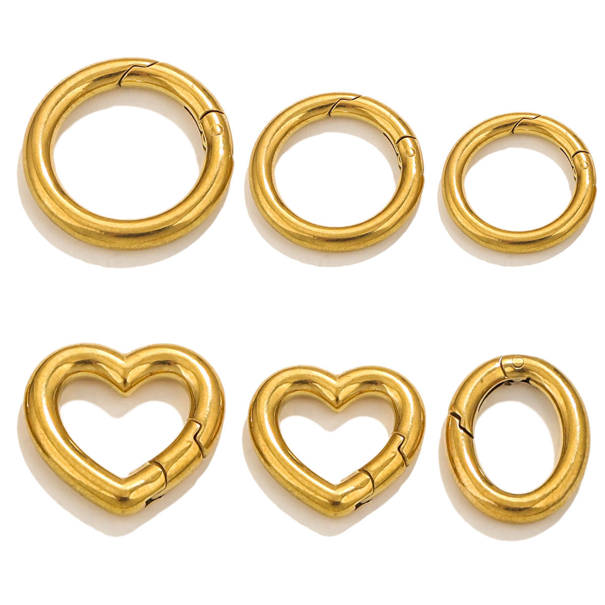 JR07 Key Ring Heart Shape Keychain Ring