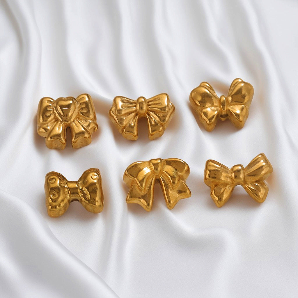 SPC40 Bow Tie Shape Charms Beads Spacers for Necklace Bracelet Jewelry DIY