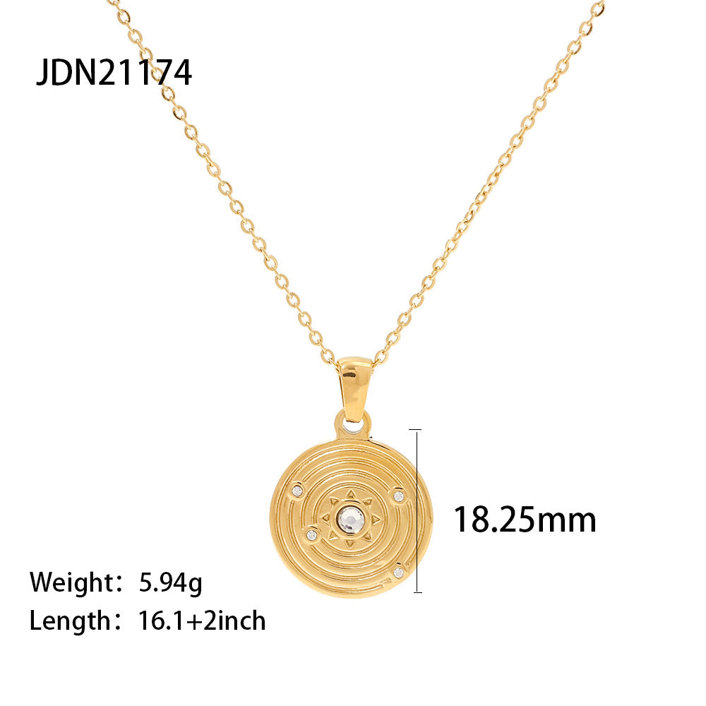 JDN2 Necklace Stainless Steel Women's Pendant Style Necklace no Tarnish